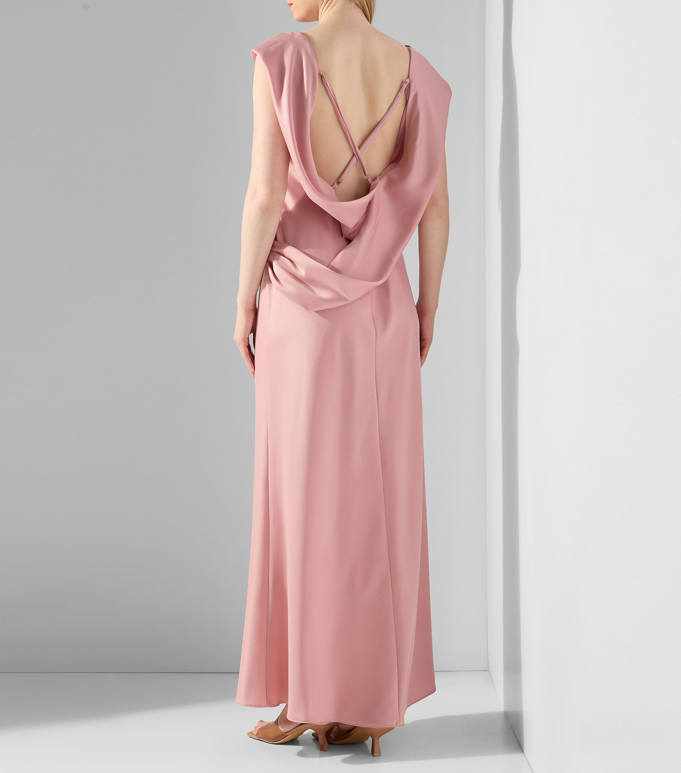 Vestido de fiesta largo liso Mujer